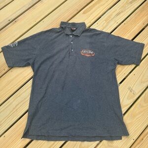 Genuine Harley-Davidson Men's Gray Polo Shirt cement city Michigan